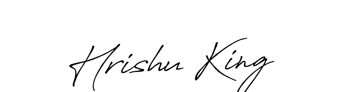Antro_Vectra_Bolder is a professional signature style that is perfect for those who want to add a touch of class to their signature. It is also a great choice for those who want to make their signature more unique. Get Hrishu King name to fancy signature for free. Hrishu King signature style 7 images and pictures png