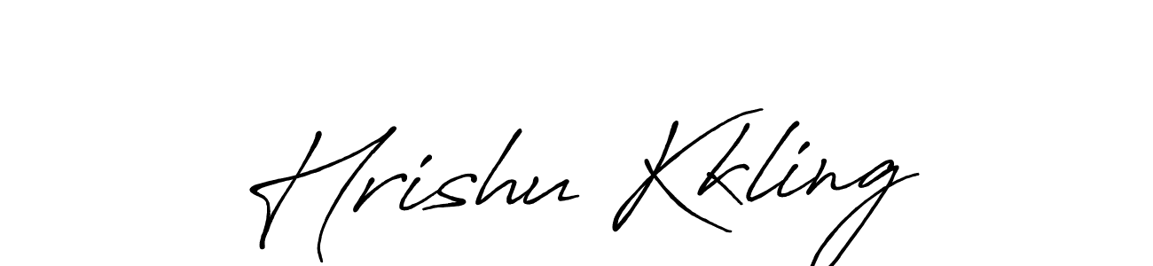 This is the best signature style for the Hrishu Kkling name. Also you like these signature font (Antro_Vectra_Bolder). Mix name signature. Hrishu Kkling signature style 7 images and pictures png