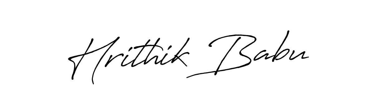 Make a beautiful signature design for name Hrithik Babu. Use this online signature maker to create a handwritten signature for free. Hrithik Babu signature style 7 images and pictures png