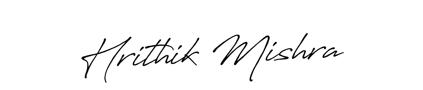 Hrithik Mishra stylish signature style. Best Handwritten Sign (Antro_Vectra_Bolder) for my name. Handwritten Signature Collection Ideas for my name Hrithik Mishra. Hrithik Mishra signature style 7 images and pictures png