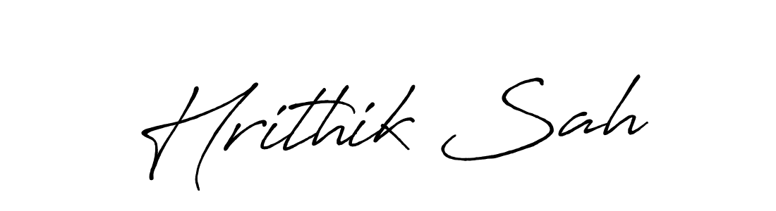 How to make Hrithik Sah signature? Antro_Vectra_Bolder is a professional autograph style. Create handwritten signature for Hrithik Sah name. Hrithik Sah signature style 7 images and pictures png