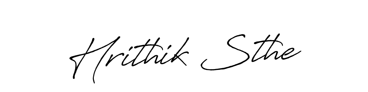 Also we have Hrithik Sthe name is the best signature style. Create professional handwritten signature collection using Antro_Vectra_Bolder autograph style. Hrithik Sthe signature style 7 images and pictures png