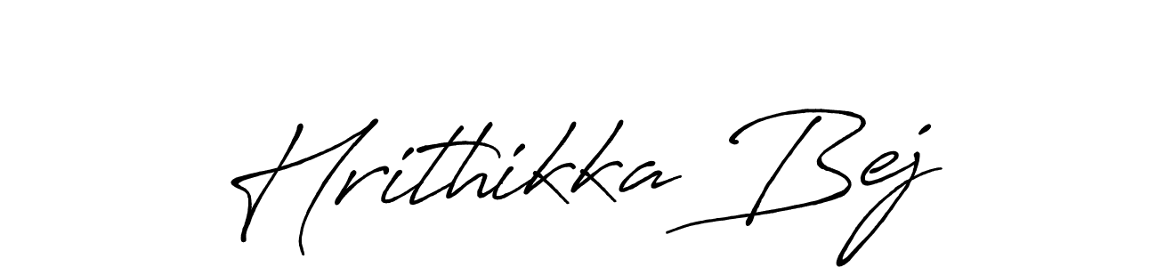 How to make Hrithikka Bej signature? Antro_Vectra_Bolder is a professional autograph style. Create handwritten signature for Hrithikka Bej name. Hrithikka Bej signature style 7 images and pictures png