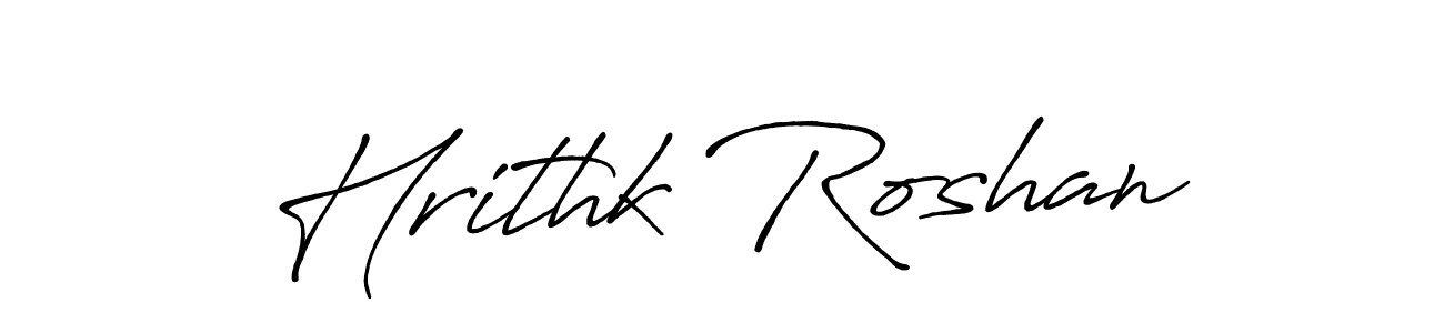 Use a signature maker to create a handwritten signature online. With this signature software, you can design (Antro_Vectra_Bolder) your own signature for name Hrithk Roshan. Hrithk Roshan signature style 7 images and pictures png