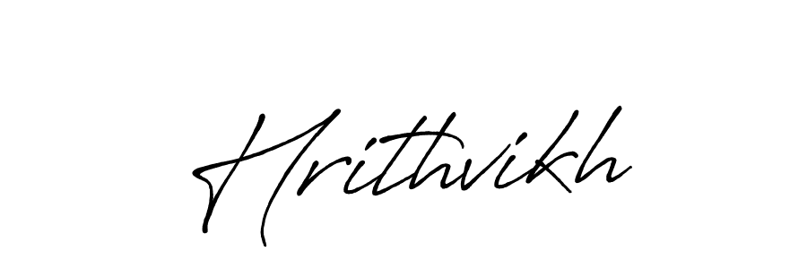 How to make Hrithvikh signature? Antro_Vectra_Bolder is a professional autograph style. Create handwritten signature for Hrithvikh name. Hrithvikh signature style 7 images and pictures png