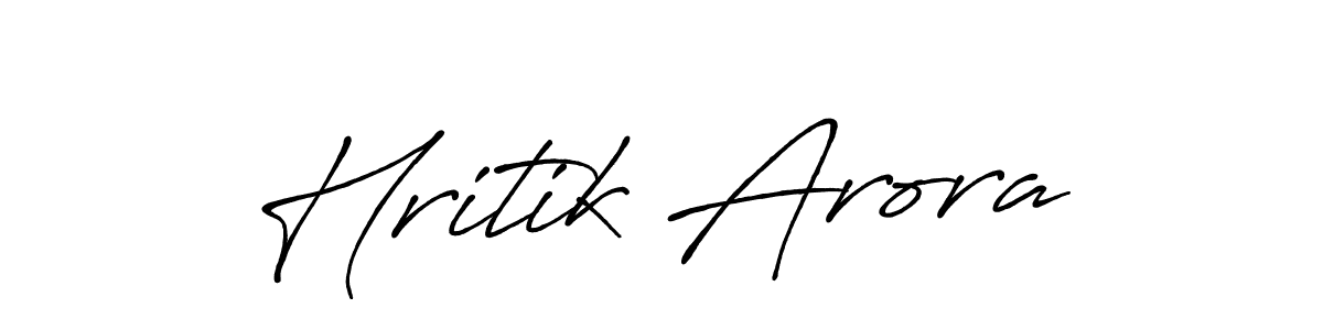 Make a short Hritik Arora signature style. Manage your documents anywhere anytime using Antro_Vectra_Bolder. Create and add eSignatures, submit forms, share and send files easily. Hritik Arora signature style 7 images and pictures png