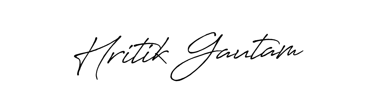 Also You can easily find your signature by using the search form. We will create Hritik Gautam name handwritten signature images for you free of cost using Antro_Vectra_Bolder sign style. Hritik Gautam signature style 7 images and pictures png