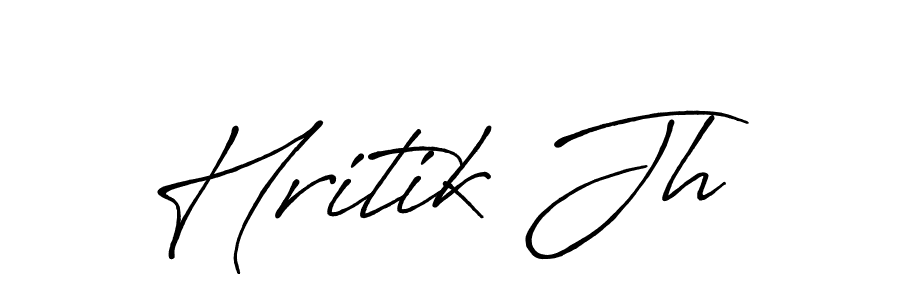 Use a signature maker to create a handwritten signature online. With this signature software, you can design (Antro_Vectra_Bolder) your own signature for name Hritik Jh. Hritik Jh signature style 7 images and pictures png