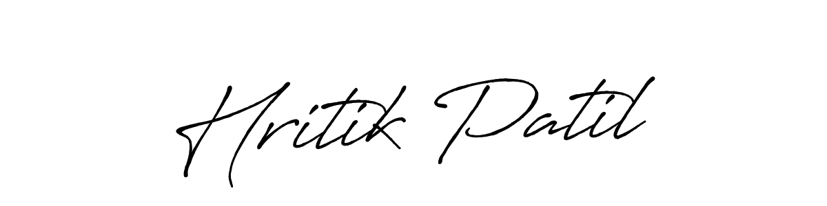 Also You can easily find your signature by using the search form. We will create Hritik Patil name handwritten signature images for you free of cost using Antro_Vectra_Bolder sign style. Hritik Patil signature style 7 images and pictures png