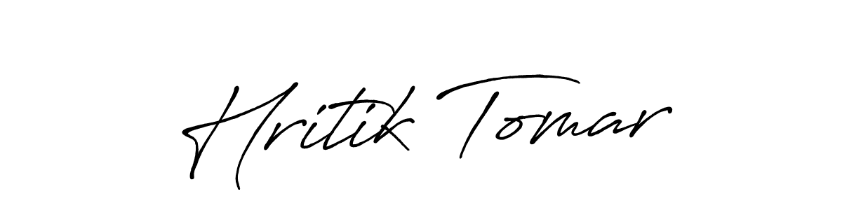 It looks lik you need a new signature style for name Hritik Tomar. Design unique handwritten (Antro_Vectra_Bolder) signature with our free signature maker in just a few clicks. Hritik Tomar signature style 7 images and pictures png