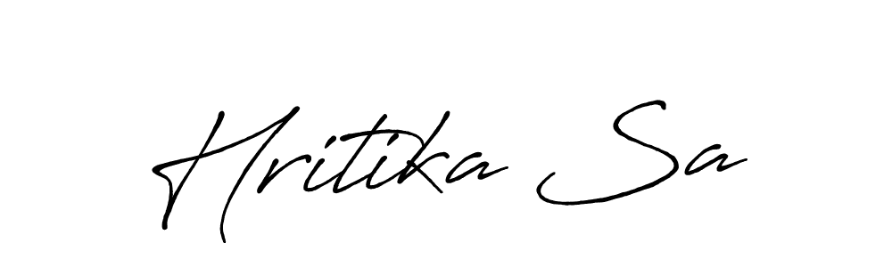 This is the best signature style for the Hritika Sa name. Also you like these signature font (Antro_Vectra_Bolder). Mix name signature. Hritika Sa signature style 7 images and pictures png