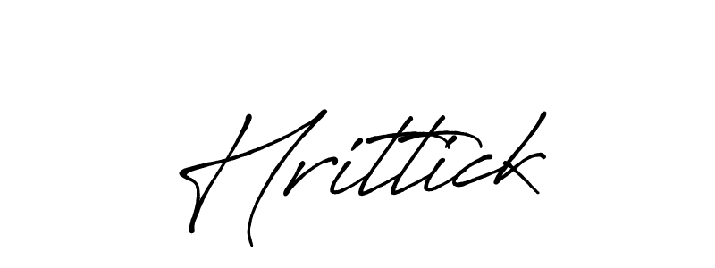 How to make Hrittick signature? Antro_Vectra_Bolder is a professional autograph style. Create handwritten signature for Hrittick name. Hrittick signature style 7 images and pictures png