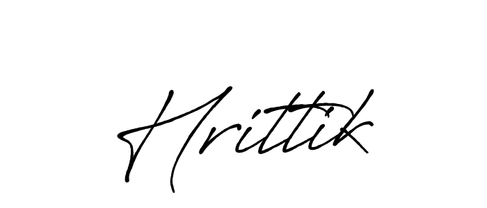 How to make Hrittik signature? Antro_Vectra_Bolder is a professional autograph style. Create handwritten signature for Hrittik name. Hrittik signature style 7 images and pictures png
