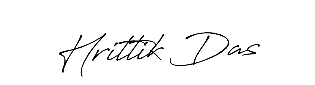 How to make Hrittik Das name signature. Use Antro_Vectra_Bolder style for creating short signs online. This is the latest handwritten sign. Hrittik Das signature style 7 images and pictures png