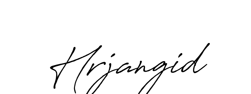 Use a signature maker to create a handwritten signature online. With this signature software, you can design (Antro_Vectra_Bolder) your own signature for name Hrjangid. Hrjangid signature style 7 images and pictures png