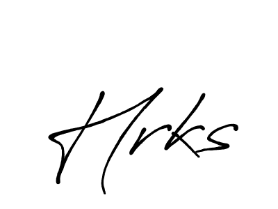 Best and Professional Signature Style for Hrks. Antro_Vectra_Bolder Best Signature Style Collection. Hrks signature style 7 images and pictures png