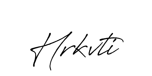 How to make Hrkvti name signature. Use Antro_Vectra_Bolder style for creating short signs online. This is the latest handwritten sign. Hrkvti signature style 7 images and pictures png