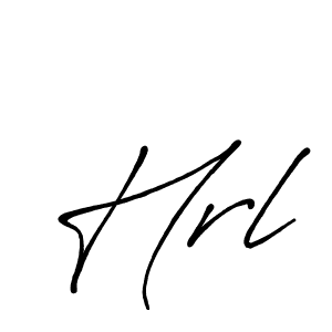 It looks lik you need a new signature style for name Hrl. Design unique handwritten (Antro_Vectra_Bolder) signature with our free signature maker in just a few clicks. Hrl signature style 7 images and pictures png