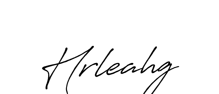 The best way (Antro_Vectra_Bolder) to make a short signature is to pick only two or three words in your name. The name Hrleahg include a total of six letters. For converting this name. Hrleahg signature style 7 images and pictures png