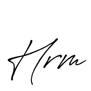 Also we have Hrm name is the best signature style. Create professional handwritten signature collection using Antro_Vectra_Bolder autograph style. Hrm signature style 7 images and pictures png