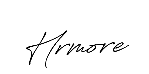 It looks lik you need a new signature style for name Hrmore. Design unique handwritten (Antro_Vectra_Bolder) signature with our free signature maker in just a few clicks. Hrmore signature style 7 images and pictures png