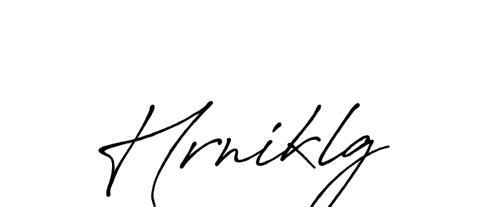 Make a beautiful signature design for name Hrniklg. With this signature (Antro_Vectra_Bolder) style, you can create a handwritten signature for free. Hrniklg signature style 7 images and pictures png