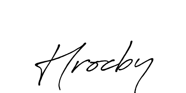 Antro_Vectra_Bolder is a professional signature style that is perfect for those who want to add a touch of class to their signature. It is also a great choice for those who want to make their signature more unique. Get Hrocby name to fancy signature for free. Hrocby signature style 7 images and pictures png