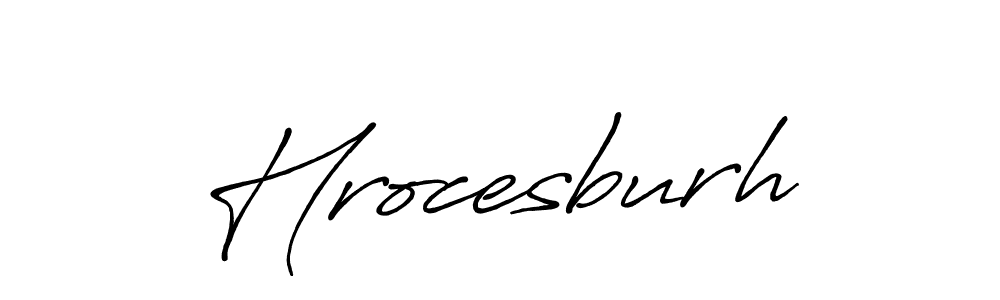 The best way (Antro_Vectra_Bolder) to make a short signature is to pick only two or three words in your name. The name Hrocesburh include a total of six letters. For converting this name. Hrocesburh signature style 7 images and pictures png