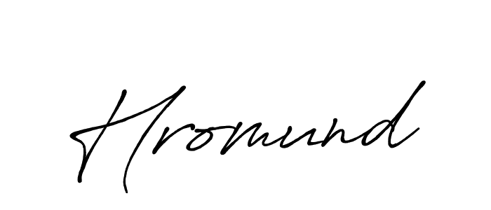 How to make Hromund name signature. Use Antro_Vectra_Bolder style for creating short signs online. This is the latest handwritten sign. Hromund signature style 7 images and pictures png