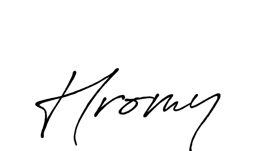 if you are searching for the best signature style for your name Hromy. so please give up your signature search. here we have designed multiple signature styles  using Antro_Vectra_Bolder. Hromy signature style 7 images and pictures png