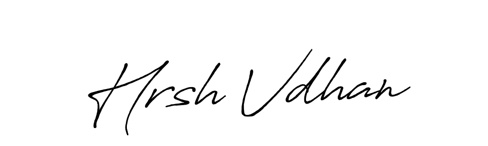 You should practise on your own different ways (Antro_Vectra_Bolder) to write your name (Hrsh Vdhan) in signature. don't let someone else do it for you. Hrsh Vdhan signature style 7 images and pictures png