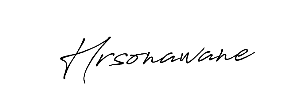 Design your own signature with our free online signature maker. With this signature software, you can create a handwritten (Antro_Vectra_Bolder) signature for name Hrsonawane. Hrsonawane signature style 7 images and pictures png
