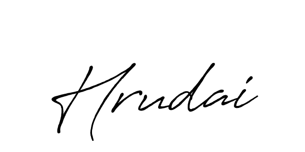 Design your own signature with our free online signature maker. With this signature software, you can create a handwritten (Antro_Vectra_Bolder) signature for name Hrudai. Hrudai signature style 7 images and pictures png