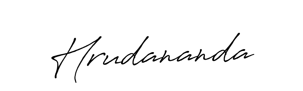 You should practise on your own different ways (Antro_Vectra_Bolder) to write your name (Hrudananda) in signature. don't let someone else do it for you. Hrudananda signature style 7 images and pictures png