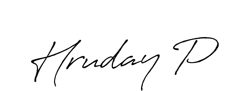 You should practise on your own different ways (Antro_Vectra_Bolder) to write your name (Hruday P) in signature. don't let someone else do it for you. Hruday P signature style 7 images and pictures png