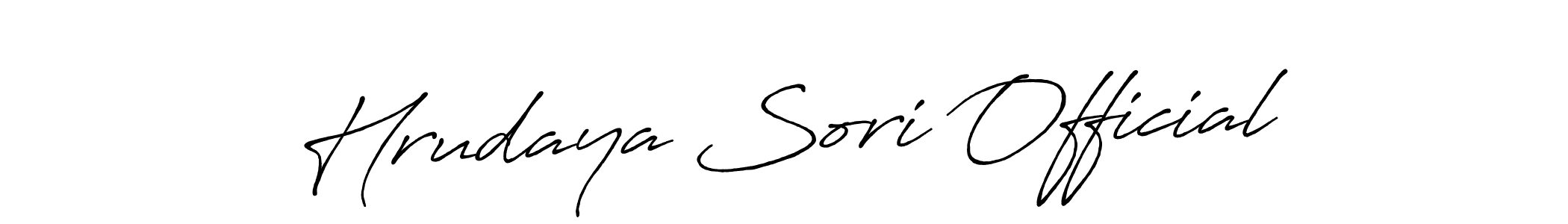 if you are searching for the best signature style for your name Hrudaya Sori Official. so please give up your signature search. here we have designed multiple signature styles  using Antro_Vectra_Bolder. Hrudaya Sori Official signature style 7 images and pictures png