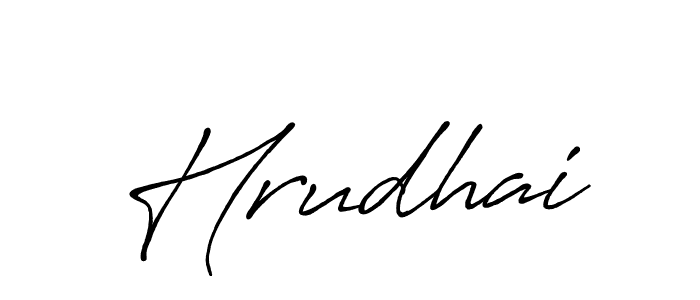 How to make Hrudhai signature? Antro_Vectra_Bolder is a professional autograph style. Create handwritten signature for Hrudhai name. Hrudhai signature style 7 images and pictures png