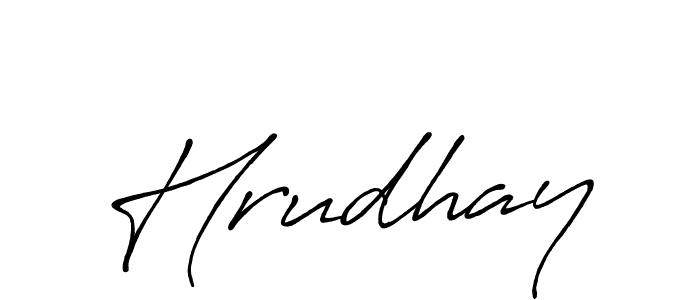 Design your own signature with our free online signature maker. With this signature software, you can create a handwritten (Antro_Vectra_Bolder) signature for name Hrudhay. Hrudhay signature style 7 images and pictures png
