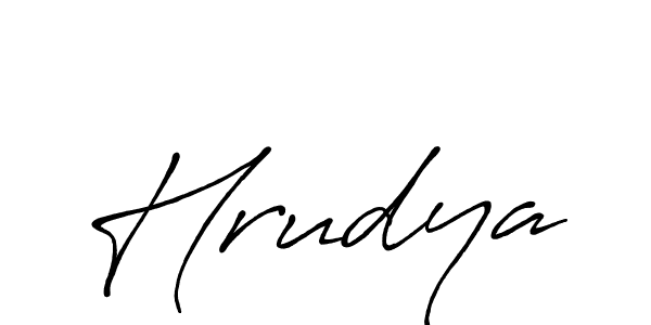 if you are searching for the best signature style for your name Hrudya. so please give up your signature search. here we have designed multiple signature styles  using Antro_Vectra_Bolder. Hrudya signature style 7 images and pictures png