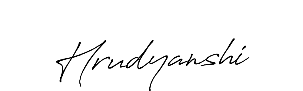 Once you've used our free online signature maker to create your best signature Antro_Vectra_Bolder style, it's time to enjoy all of the benefits that Hrudyanshi name signing documents. Hrudyanshi signature style 7 images and pictures png