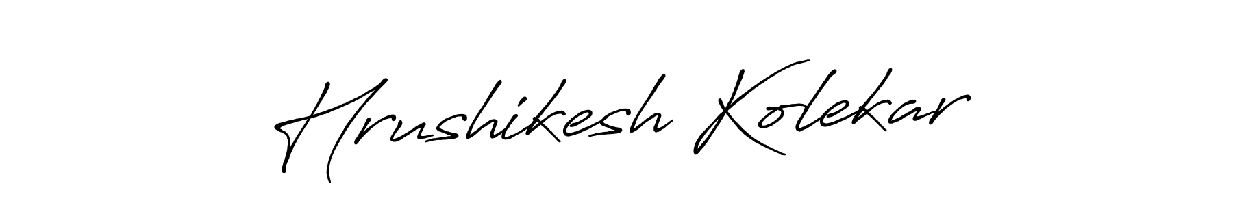 The best way (Antro_Vectra_Bolder) to make a short signature is to pick only two or three words in your name. The name Hrushikesh Kolekar include a total of six letters. For converting this name. Hrushikesh Kolekar signature style 7 images and pictures png