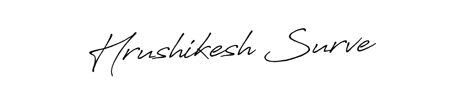 How to make Hrushikesh Surve signature? Antro_Vectra_Bolder is a professional autograph style. Create handwritten signature for Hrushikesh Surve name. Hrushikesh Surve signature style 7 images and pictures png