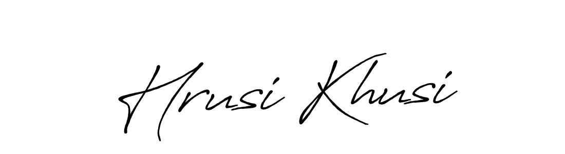 Once you've used our free online signature maker to create your best signature Antro_Vectra_Bolder style, it's time to enjoy all of the benefits that Hrusi Khusi name signing documents. Hrusi Khusi signature style 7 images and pictures png