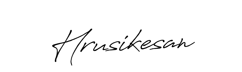 The best way (Antro_Vectra_Bolder) to make a short signature is to pick only two or three words in your name. The name Hrusikesan include a total of six letters. For converting this name. Hrusikesan signature style 7 images and pictures png