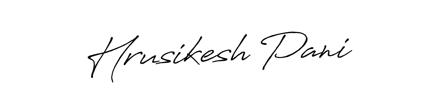 How to make Hrusikesh Pani signature? Antro_Vectra_Bolder is a professional autograph style. Create handwritten signature for Hrusikesh Pani name. Hrusikesh Pani signature style 7 images and pictures png