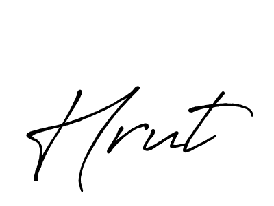 Create a beautiful signature design for name Hrut. With this signature (Antro_Vectra_Bolder) fonts, you can make a handwritten signature for free. Hrut signature style 7 images and pictures png