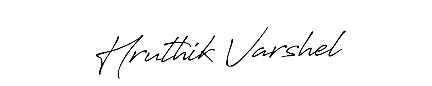 Use a signature maker to create a handwritten signature online. With this signature software, you can design (Antro_Vectra_Bolder) your own signature for name Hruthik Varshel. Hruthik Varshel signature style 7 images and pictures png