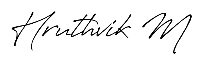 Make a beautiful signature design for name Hruthvik M. Use this online signature maker to create a handwritten signature for free. Hruthvik M signature style 7 images and pictures png