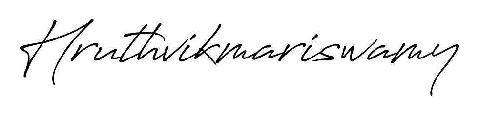 Looking for an artistic signature for Hruthvikmariswamy? The Antro_Vectra_Bolder calligraphy style gives a sophisticated flow suitable for business cards and emails. Hruthvikmariswamy signature style 7 images and pictures png
