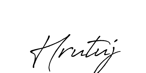 How to Draw Hrutuj signature style? Antro_Vectra_Bolder is a latest design signature styles for name Hrutuj. Hrutuj signature style 7 images and pictures png